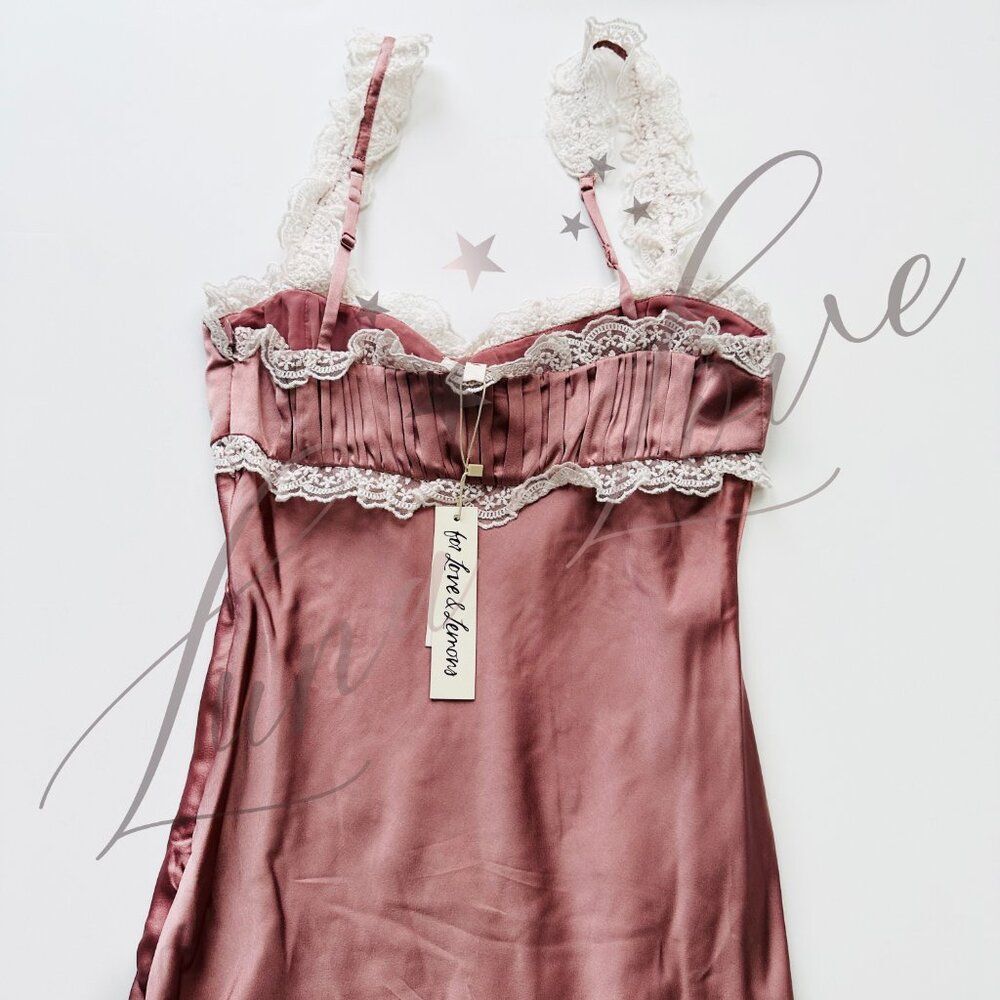 FOR LOVE & LEMONS Chelsea Embroidered Floral Maxi Dress NWT! - Picture 11 of 14